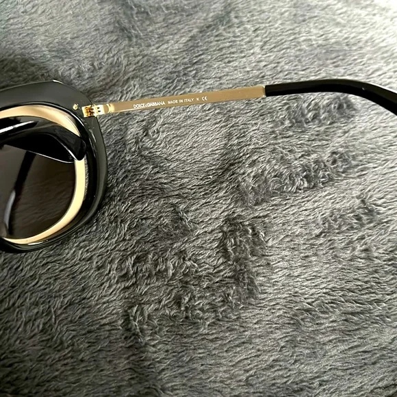 Dolce & Gabbana two tone black and gold acetate sunglasses. Style: DG5104 501/8G - Picture 4 of 12